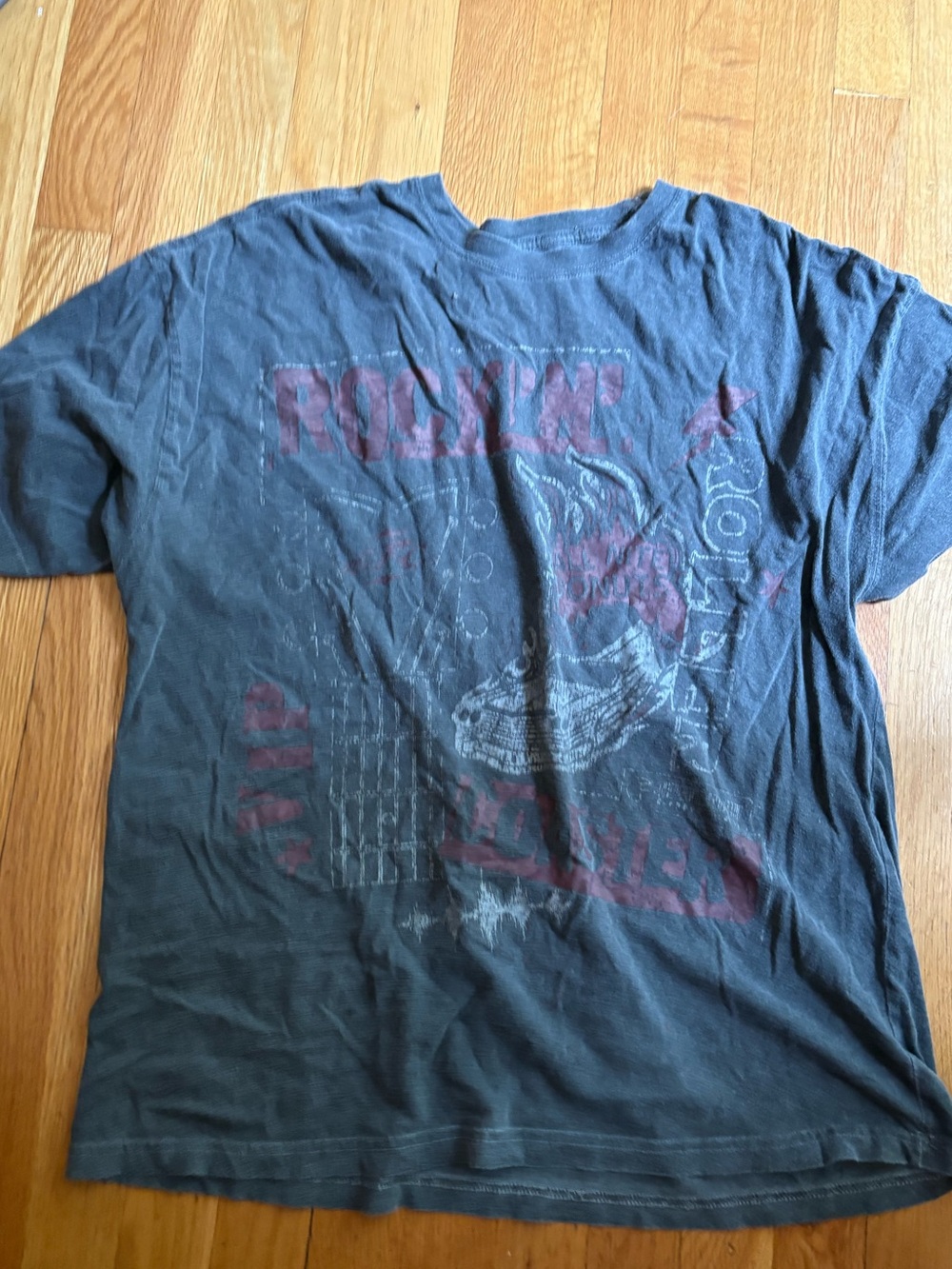 Disney Parks Rock ’n’ Roller Coaster Aerosmith Distressed T-Shirt Medium